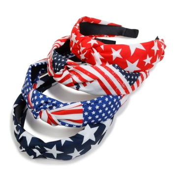 American Flag Headbands Women Patriotic 4th of July Accessories