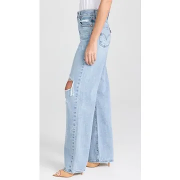 Levi's Women's Ribcage Wide Leg Jeans High Rise Denim
