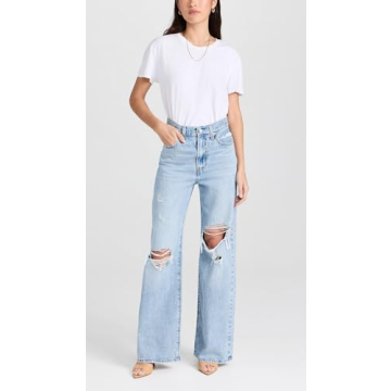Levi's Women's Ribcage Wide Leg Jeans High Rise Denim