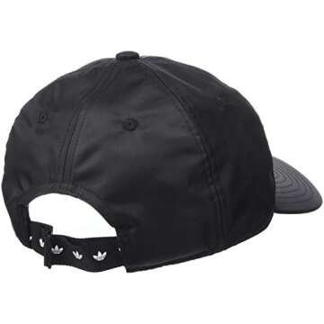 adidas Originals Men's Modern Relaxed Fit Strapback Cap, Black/ White, One Size