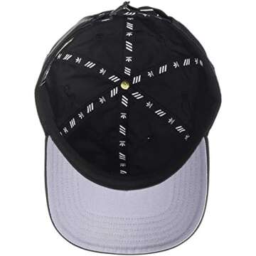 adidas Originals Men's Modern Relaxed Fit Strapback Cap, Black/ White, One Size