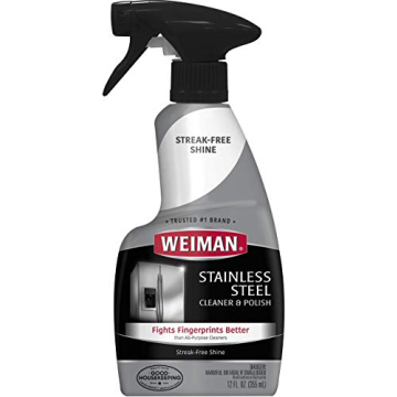 Weiman Stainless Steel Cleaner and Polish Trigger Spray - Protects Against Fingerprints and Leaves a...