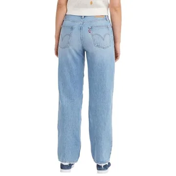 Stylish Levi's 94 Baggy Pants in Darkest Spruce Color