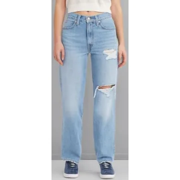 Stylish Levi's 94 Baggy Pants in Darkest Spruce Color