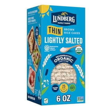 Lundberg Organic Thin Stackers Gluten-Free Brown Rice Cakes