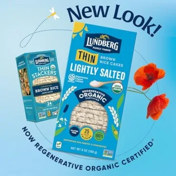 Lundberg Organic Thin Stackers Gluten-Free Brown Rice Cakes