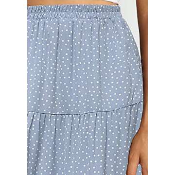 Trendy MEROKEETY Women’s Leopard Print Midi Skirt