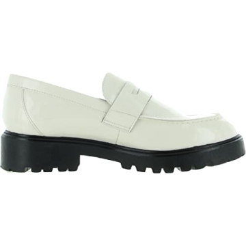 Chic Steve Madden Lotto Loafer Bone Patent for Women