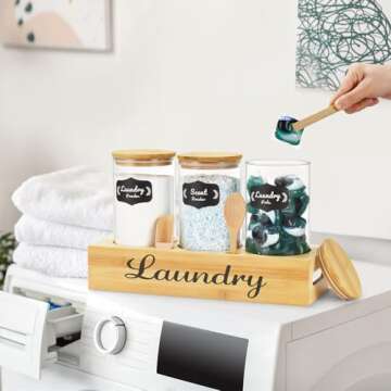 GADFISH Laundry Pods Container for Organized Laundry Room