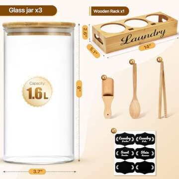 GADFISH Laundry Pods Container for Organized Laundry Room