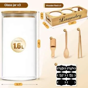 GADFISH Laundry Pods Container for Organized Laundry Room