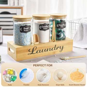 GADFISH Laundry Pods Container for Organized Laundry Room