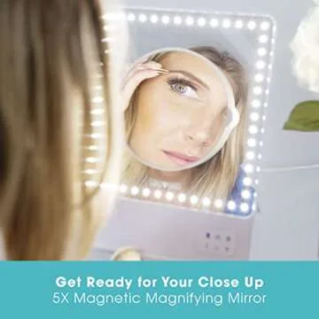 Glamcor Riki Skinny Smart Vanity Mirror with LEDs