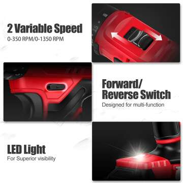 AVID POWER 20V Cordless Drill Set with 41 Accessories