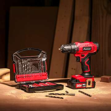 AVID POWER 20V Cordless Drill Set with 41 Accessories