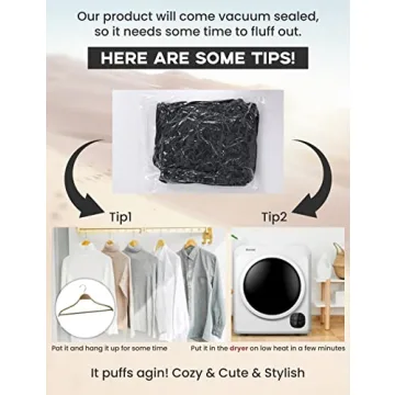 UANEO Cropped Puffer Jacket for Women in Black