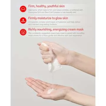 VITABRID C12 Dual Mask Korean Face Mask for Anti Aging, Firming, Hydrating, Nourishing with Highly Concentrated Peptide, Vitamin C Essence - Hypoallergenic Microfiber Sheet, 1.02 fl.oz. 5 Sheets