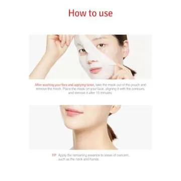 VITABRID C12 Dual Mask Korean Face Mask for Anti Aging, Firming, Hydrating, Nourishing with Highly Concentrated Peptide, Vitamin C Essence - Hypoallergenic Microfiber Sheet, 1.02 fl.oz. 5 Sheets