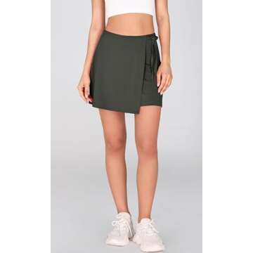 Stylish ODODOS Women's Wrap Skorts with Pockets