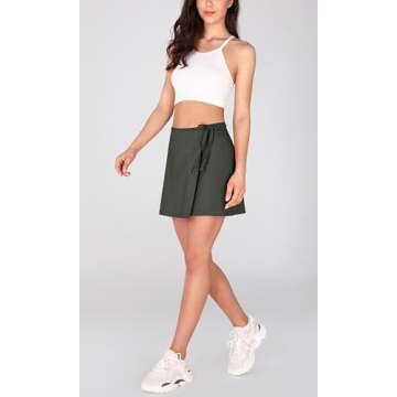 Stylish ODODOS Women's Wrap Skorts with Pockets