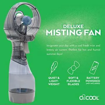O2COOL Portable Misting Fan for Hot Summer Days