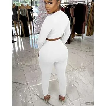 BORIFLORS Women's 2 Piece Track Suit - Stylish & Comfortable