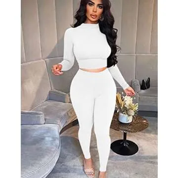 BORIFLORS Women's 2 Piece Track Suit - Stylish & Comfortable