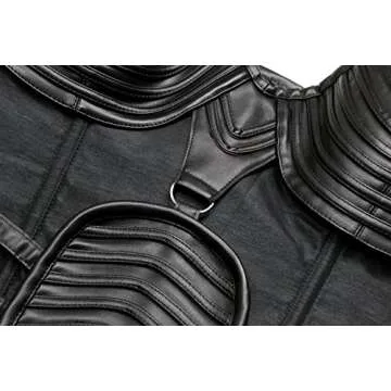 Charmian Women's Steampunk Gothic Heavy Strong Steel Boned Corset with Zipper Black Medium