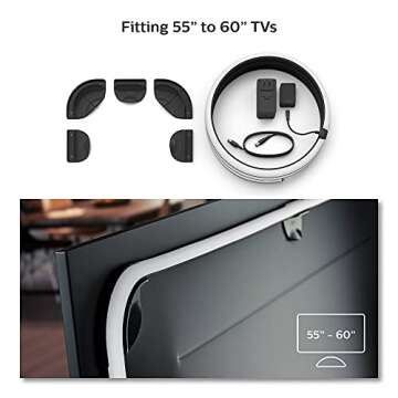 Philips Hue Play Gradient 55" Smart TV Light Strip - Flowing Multicolor LED Color-Changing TV BackLight - Sync with TV, Music, and Gaming - Requires Bridge and Sync Box - Control with App or Voice