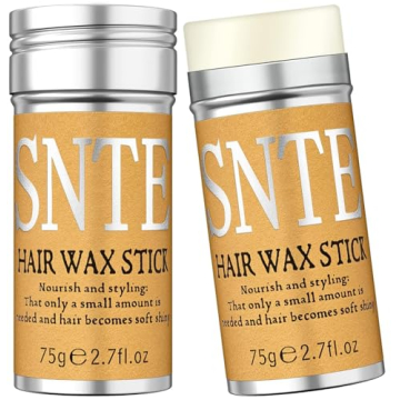 Hair Wax Stick, Wax Stick for Smooth Hair Wigs, Hair Stick for Edge Control, Hair Pomade Stick Non-g...