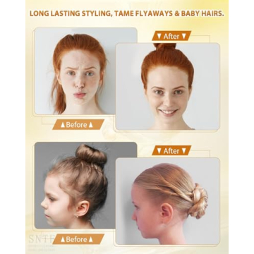 Hair Wax Stick, Wax Stick for Smooth Hair Wigs, Hair Stick for Edge Control, Hair Pomade Stick Non-greasy Styling Wax for Flyaways & Taming Frizz