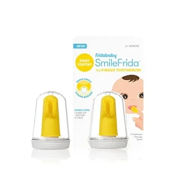 Frida Baby Finger Toothbrush - Teething Relief & Oral Care for Babies 3M+