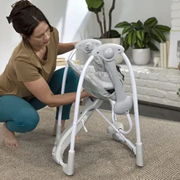 Ingenuity Abernathy Portable Baby Swing with Music & Nature Sounds