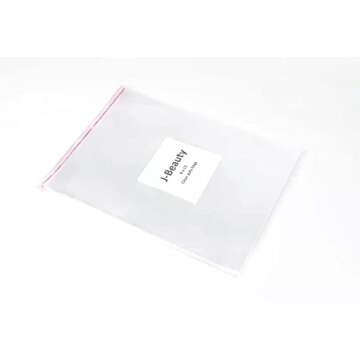 9 x 13 Inch Clear Apparel Bags Self Seal Flap for T-shirt,Clothes,Party Wedding Gift Bags (100 Pcs)