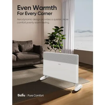 Smart Ballu 1500W Panel Space Heater for Large Rooms