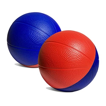 4" Mini Foam Basketball for Indoor Mini Hoop Basketball Games, 2 Pack | Mini Indoor Basketball Hoop ...
