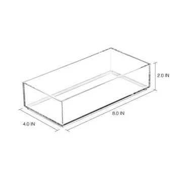 iDesign Clarity Plastic Drawer Organizer for Home Storage