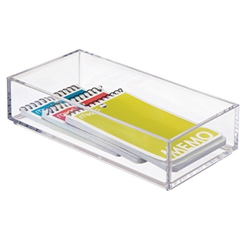 iDesign Clarity Plastic Drawer Organizer for Home Storage