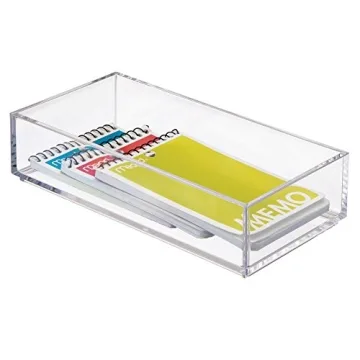 iDesign Clarity Plastic Drawer Organizer for Home Storage