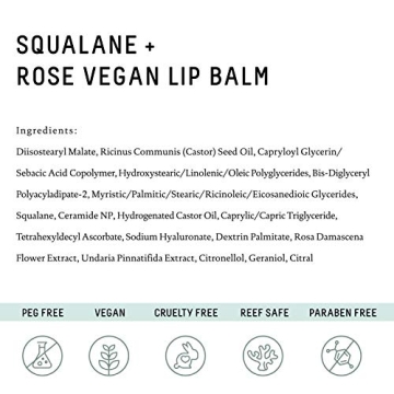 Biossance Squalane Vegan Lip Balm for Hydrated Lips