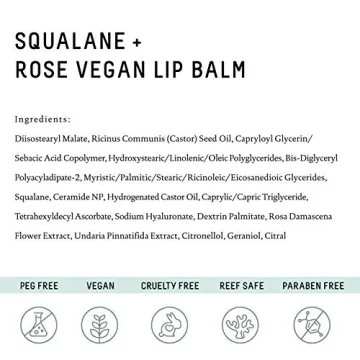 Biossance Squalane Vegan Lip Balm for Hydrated Lips