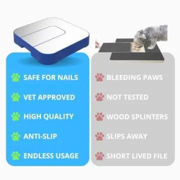 Skuun Dog Nail Scratch Board, Stress-Free Dog Scratch Pad for Nails, Board, Scratch Mat for Dogs with Anti-Slip (Large)