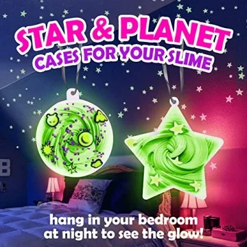 Galaxy Slime Kit DIY Glow in The Dark Fun for Kids
