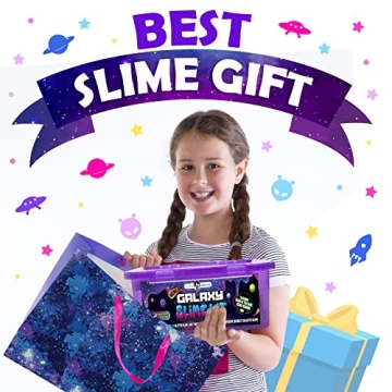 Galaxy Slime Kit DIY Glow in The Dark Fun for Kids