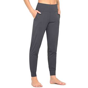 Dragon Fit Joggers for Women: High Waist Workout Yoga Tapered Sweatpants
