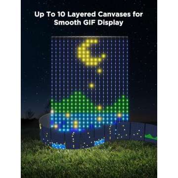 Govee Curtain Lights 2, Smart LED RGBIC Holiday Lights