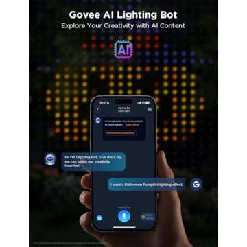 Govee Curtain Lights 2, Smart LED RGBIC Holiday Lights