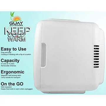 Guay Portable Mini Fridge Cooler and Warmer - 4L Compact Design