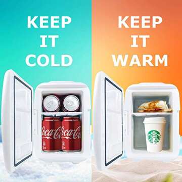 Guay Portable Mini Fridge Cooler and Warmer - 4L Compact Design