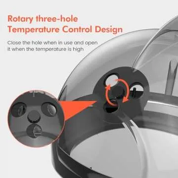 TASALON Professional Hair Steamer for Deep Conditioning, Hooded Dryer for Oil & Dye & Natural Hair, Mechanical Button & Knob Timing, Deep Moisturizing Hair Care, Hot Mist for Spa, Home Use, Salon